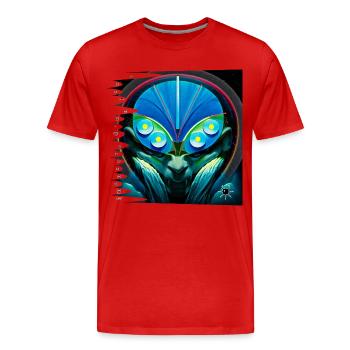 Monster #058 Ôracle O Despair - Men's Premium Organic T-Shirt - red - Front - Damien (186cm)