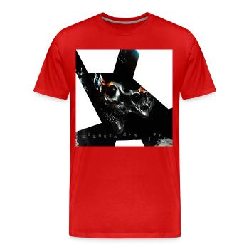 Monster #085 Diform - Men's Premium Organic T-Shirt - red - Front - Damien (186cm)