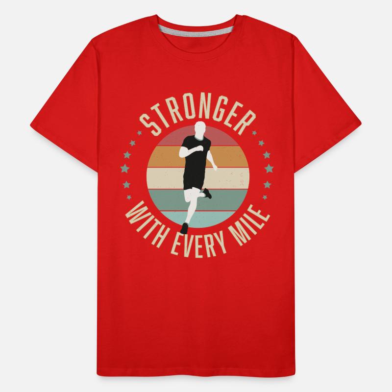 Läufer mit Leidenschaft Männer Premium Bio T-Shirt