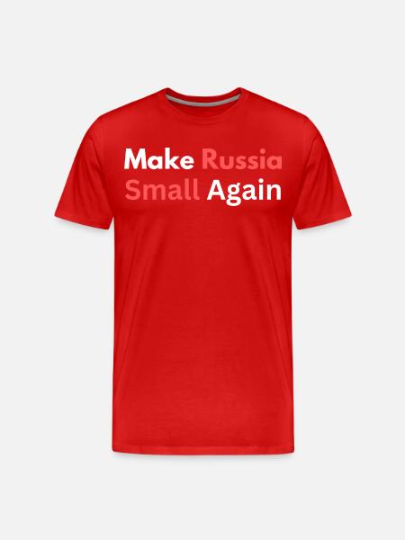 Make Russia Small Again - T-shirt bio Premium Homme - rouge