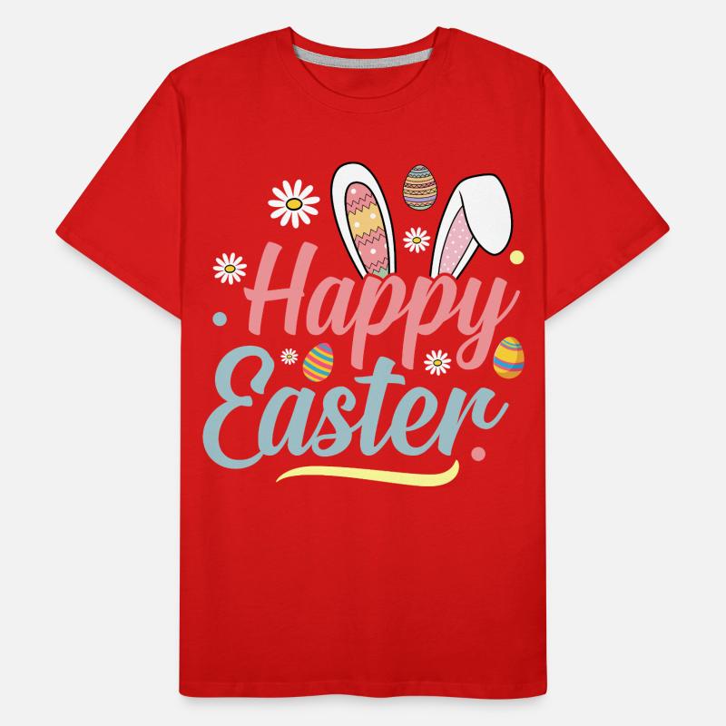 Happy Easter Männer Premium Bio T-Shirt