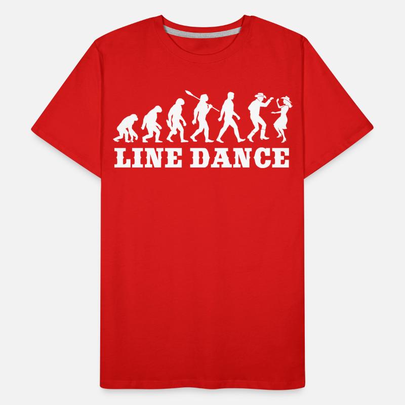 Vintage Evolution - Line Dance - Geschenk Männer Premium Bio T-Shirt