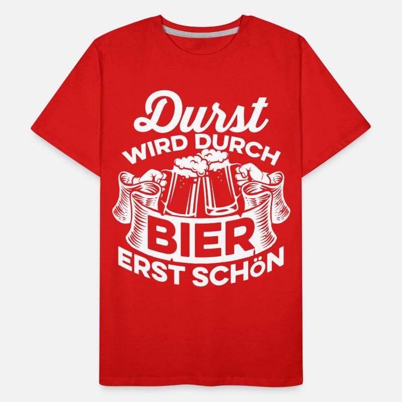Bier - Durst Männer Premium Bio T-Shirt