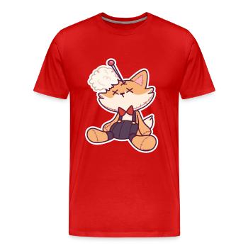 Voodoo doll fox Halloween magical gift - Men's Premium Organic T-Shirt - red - Front - Damien (186cm)