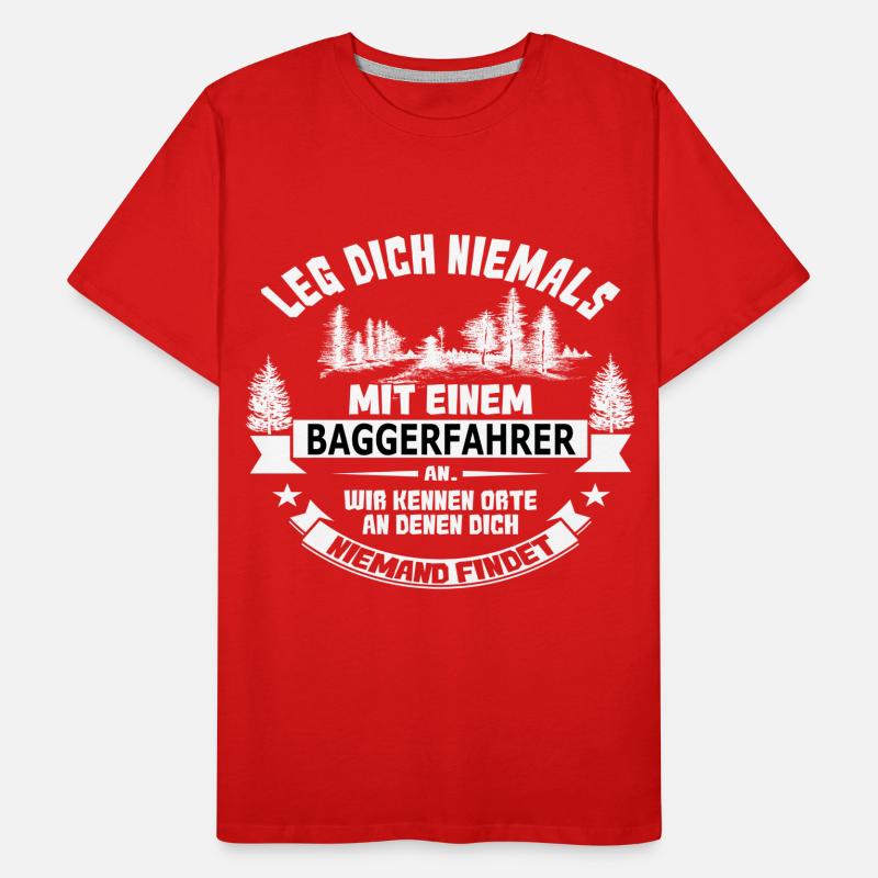 baggerfahrer Männer Premium Bio T-Shirt