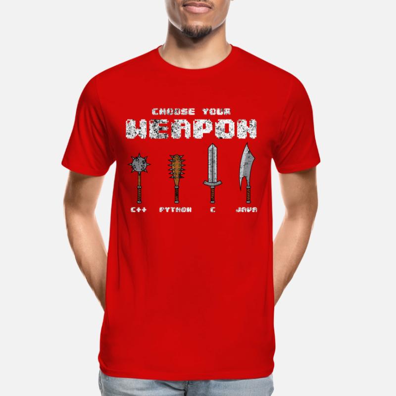 C ++ Phyton C Programmeur Logiciel Java Codeur Joke T-shirt bio Premium Homme