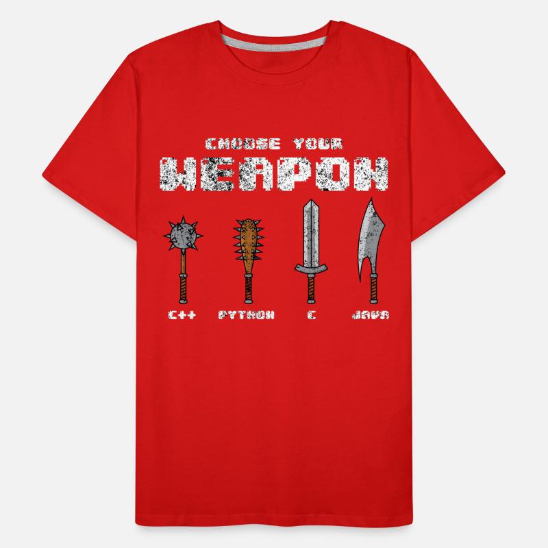 C ++ Phyton C Programmeur Logiciel Java Codeur Joke T-shirt bio Premium Homme