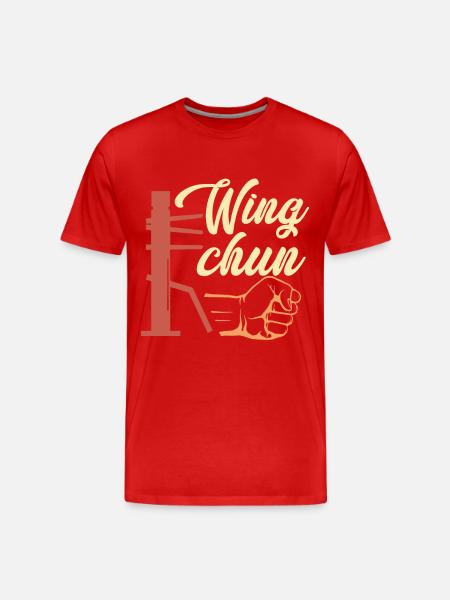 Cadeau Wing Chun - T-shirt bio Premium Homme - rouge