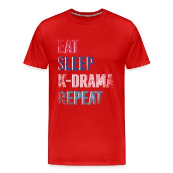 K Drama K-Drama Geschenk - Männer Premium Bio T-Shirt - Rot - Vorne - Damien (186cm)