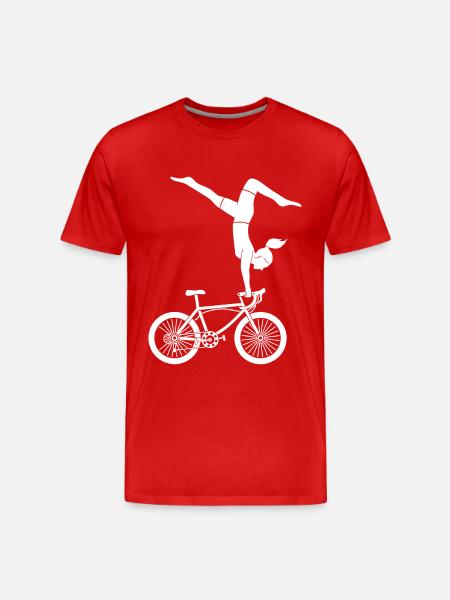 Kunstradfahrer Kunstrad Kunstradfahrerin - Männer Premium Bio T-Shirt - Rot