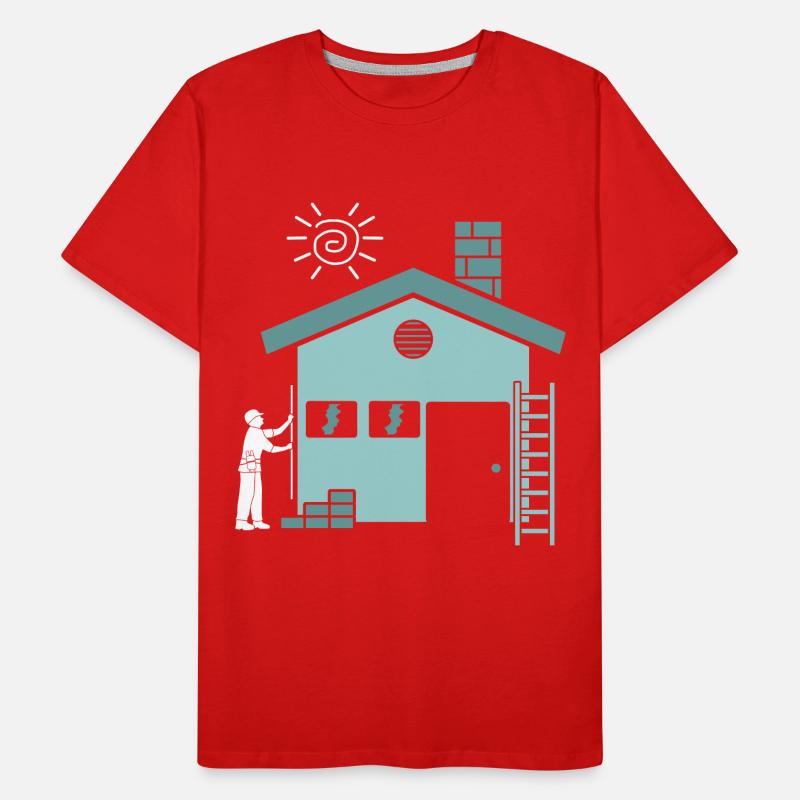 Constructeur de maisons constructeur de maisons T-shirt bio Premium Homme