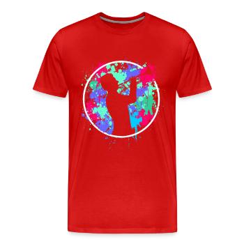 Trumpeter trumpet trumpet player - Men's Premium Organic T-Shirt - red - Front - Damien (186cm)