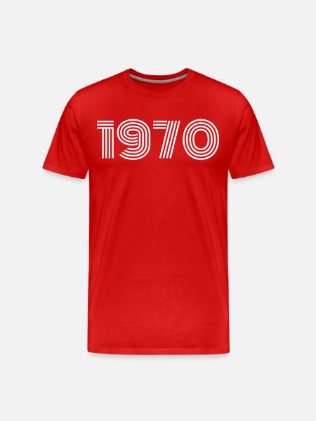 1970 - Men's Premium Organic T-Shirt - red