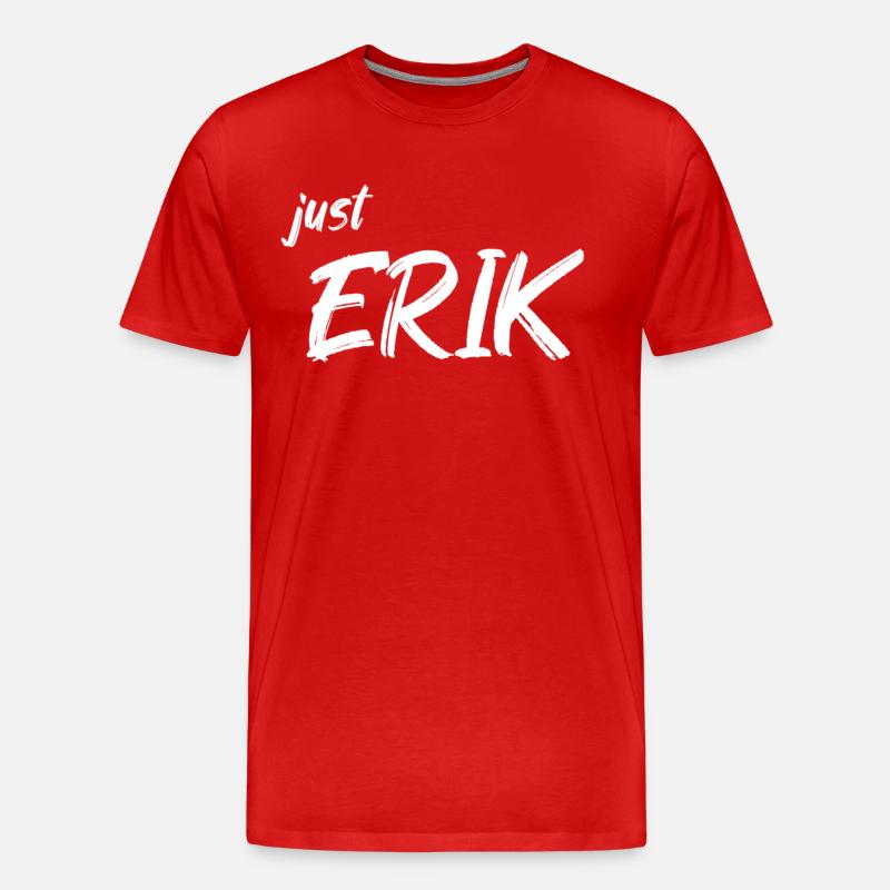 Erik - Männer Premium Bio T-Shirt - Rot