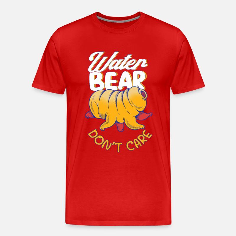 Biologen Bärtierchen Tardigrade Geschenk - Männer Premium Bio T-Shirt - Rot