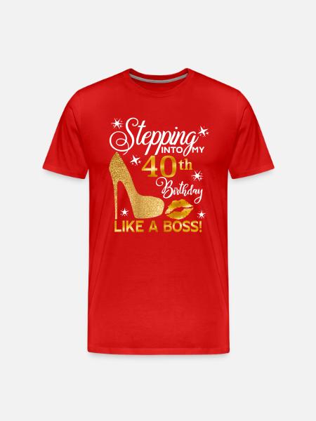 40 - Men's Premium Organic T-Shirt - red