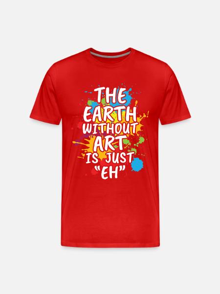 La Terre Sans-100 - T-shirt bio Premium Homme - rouge