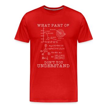 Biology Chemistry Students Gift - Men's Premium Organic T-Shirt - red - Front - Damien (186cm)