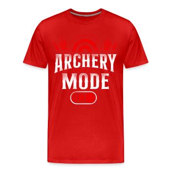 Arc Archer Archer Vintage Archer - T-shirt bio Premium Homme - rouge - Devant - Damien (186cm)