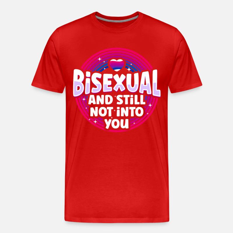 Bifil Bi Pride Flag Bifil - Premium økologisk T-skjorte for menn - rød