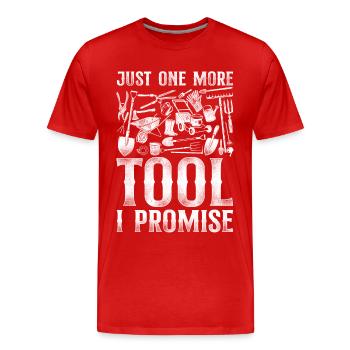 Landscaper Landscaping Landscape - Men's Premium Organic T-Shirt - red - Front - Damien (186cm)