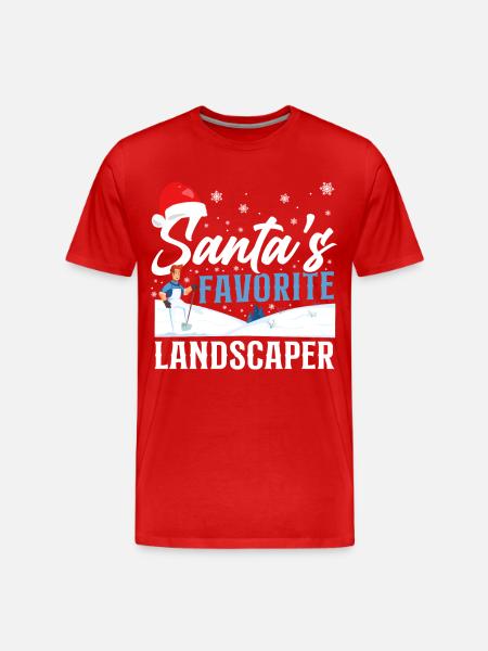 Landscaper Landscaping Landscape - Men's Premium Organic T-Shirt - red