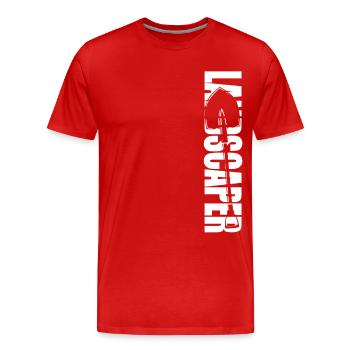 Landscaper Landscaping Landscape - Men's Premium Organic T-Shirt - red - Front - Damien (186cm)