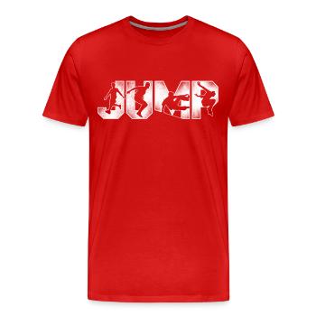 Parkour Free Running Traceur - Männer Premium Bio T-Shirt - Rot - Vorne - Damien (186cm)