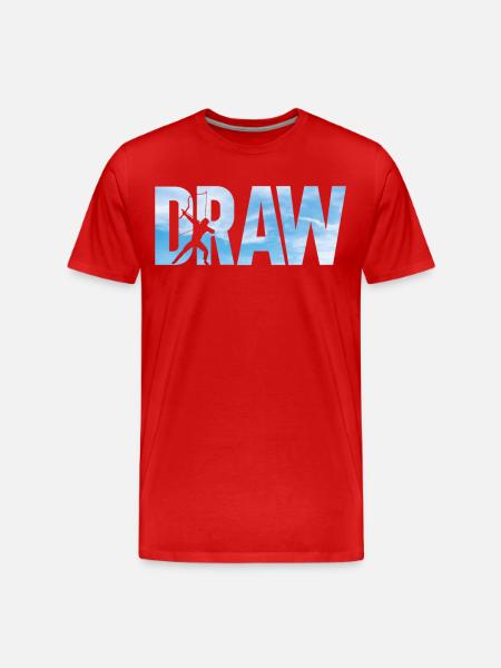 Archery Bow Archer Draw - Men's Premium Organic T-Shirt - red