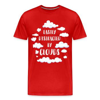 Météorologue Prévisions météorologiques - T-shirt bio Premium Homme - rouge - Devant - Damien (186cm)