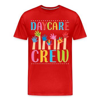 Childcare Daycare Provider Teacher - Men's Premium Organic T-Shirt - red - Front - Damien (186cm)