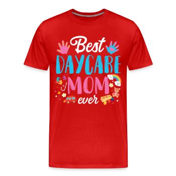 Childcare Daycare Provider Teacher - Men's Premium Organic T-Shirt - red - Front - Damien (186cm)