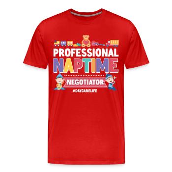 Childcare Daycare Provider Teacher - Men's Premium Organic T-Shirt - red - Front - Damien (186cm)