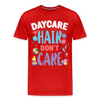 Childcare Daycare Provider Teacher - Men's Premium Organic T-Shirt - red - Front - Damien (186cm)