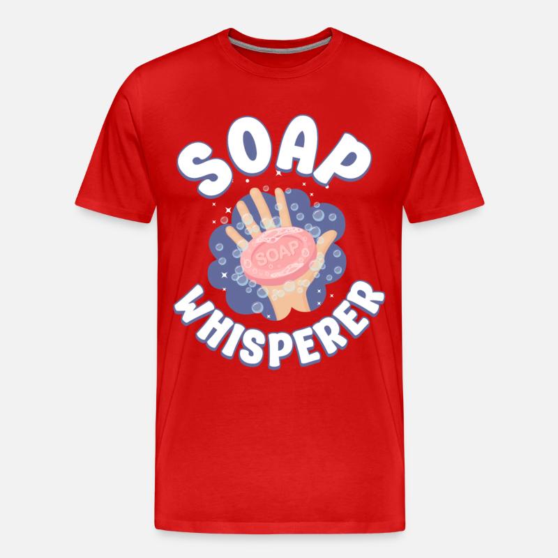 Soap Making Crafting Soap - Männer Premium Bio T-Shirt - Rot