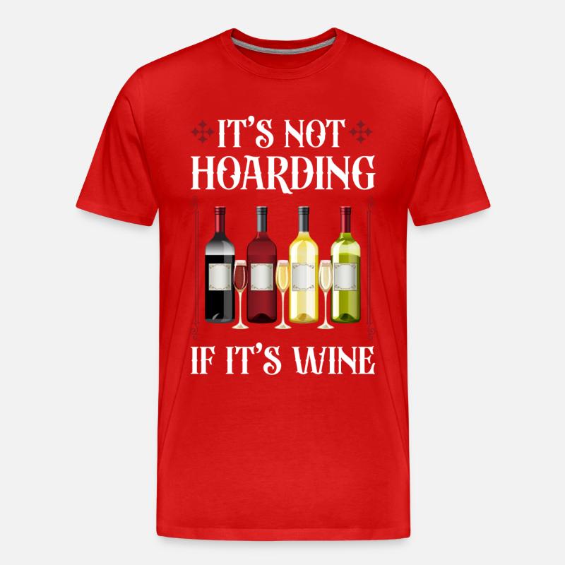 Sommelier Wine Drinking Tasting - Männer Premium Bio T-Shirt - Rot