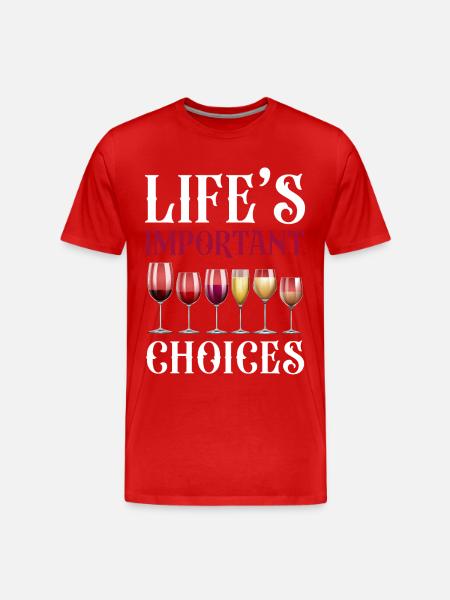 Sommelier Wine Drinking Tasting - Men's Premium Organic T-Shirt - red