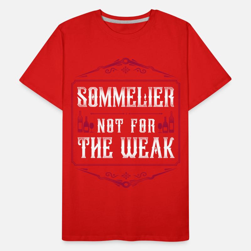 Sommelier Wine Drinking Tasting Männer Premium Bio T-Shirt