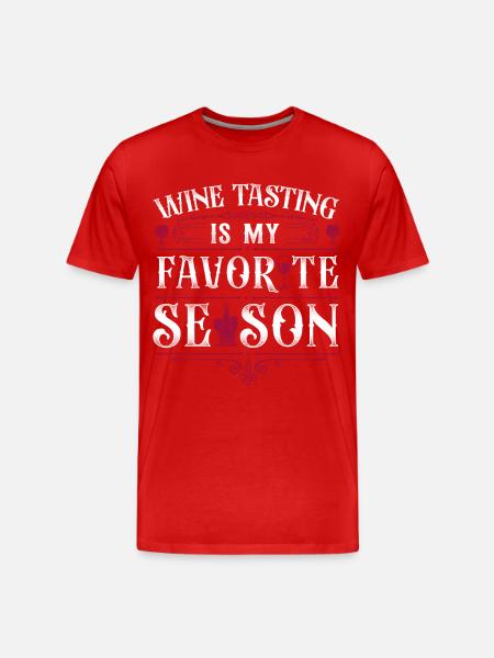 Sommelier Wine Drinking Tasting - Men's Premium Organic T-Shirt - red
