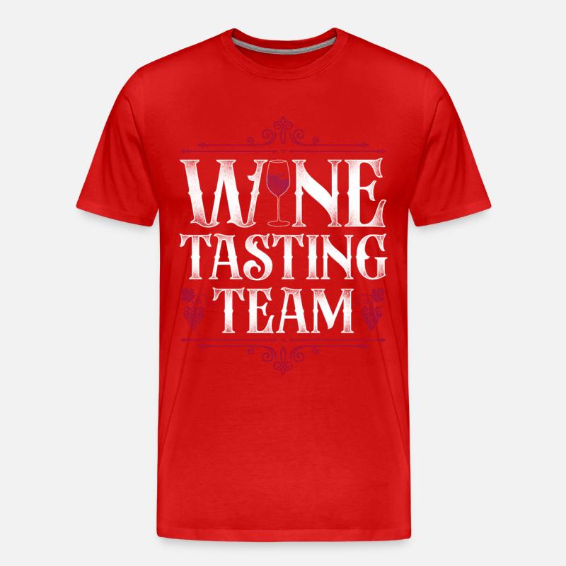 Sommelier Wine Drinking Tasting - Männer Premium Bio T-Shirt - Rot