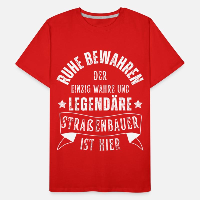 Legendärer Straßenbauer Beruf Männer Premium Bio T-Shirt