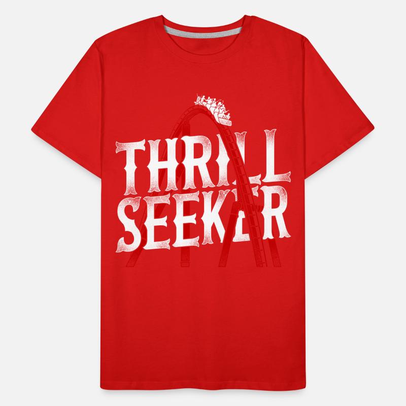 Roller Coaster Vintage Thrill T-shirt bio Premium Homme
