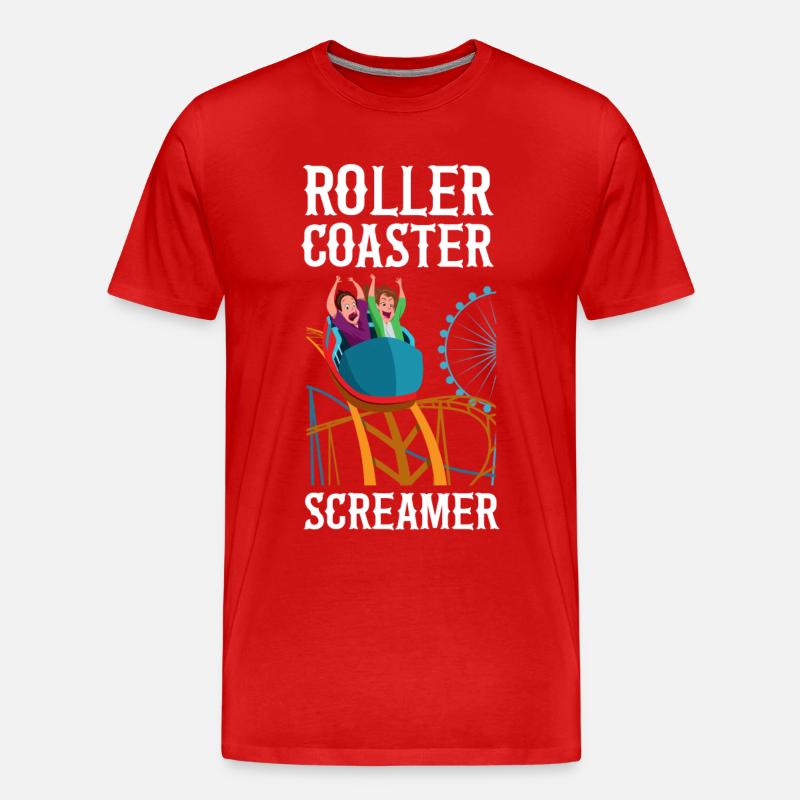 Roller Coaster Roller Coaster - T-shirt bio Premium Homme - rouge