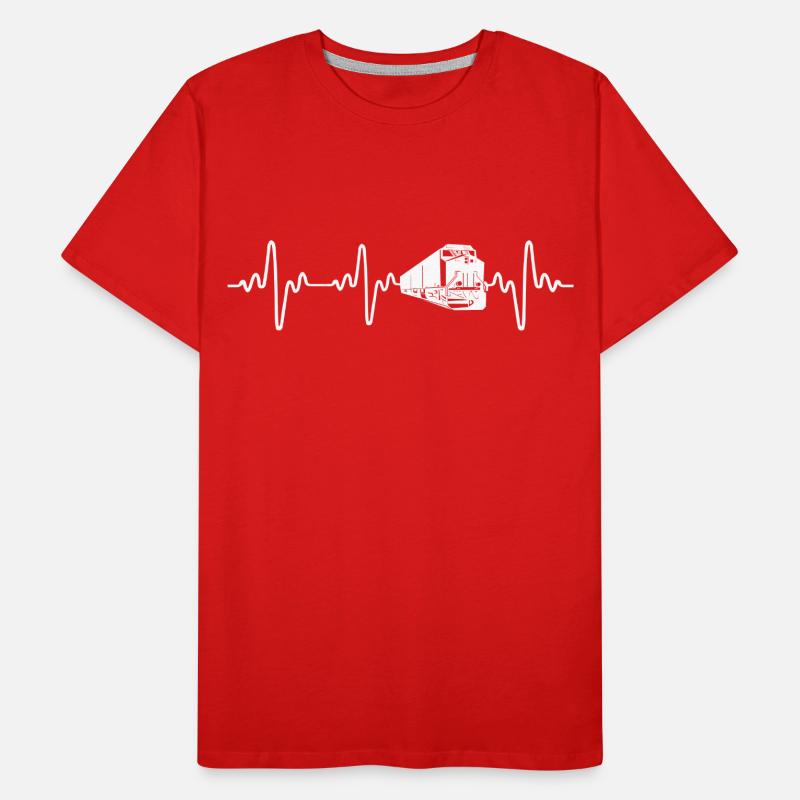 Freight Diesel Train Driver Men's Premium Organic T-Shirt