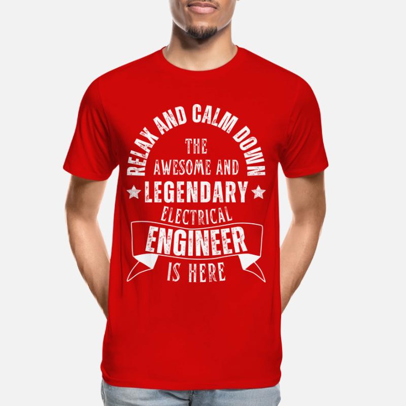 Legendary electrical engineering engineer is a profession here Men's Premium Organic T-Shirt