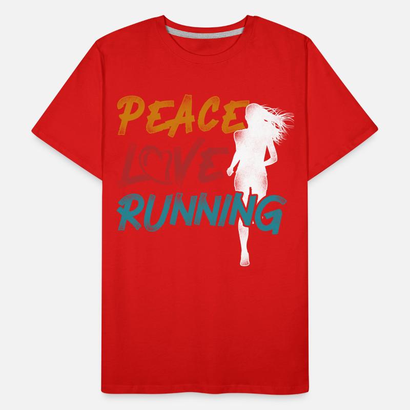 Running Runner Half Marathon Männer Premium Bio T-Shirt