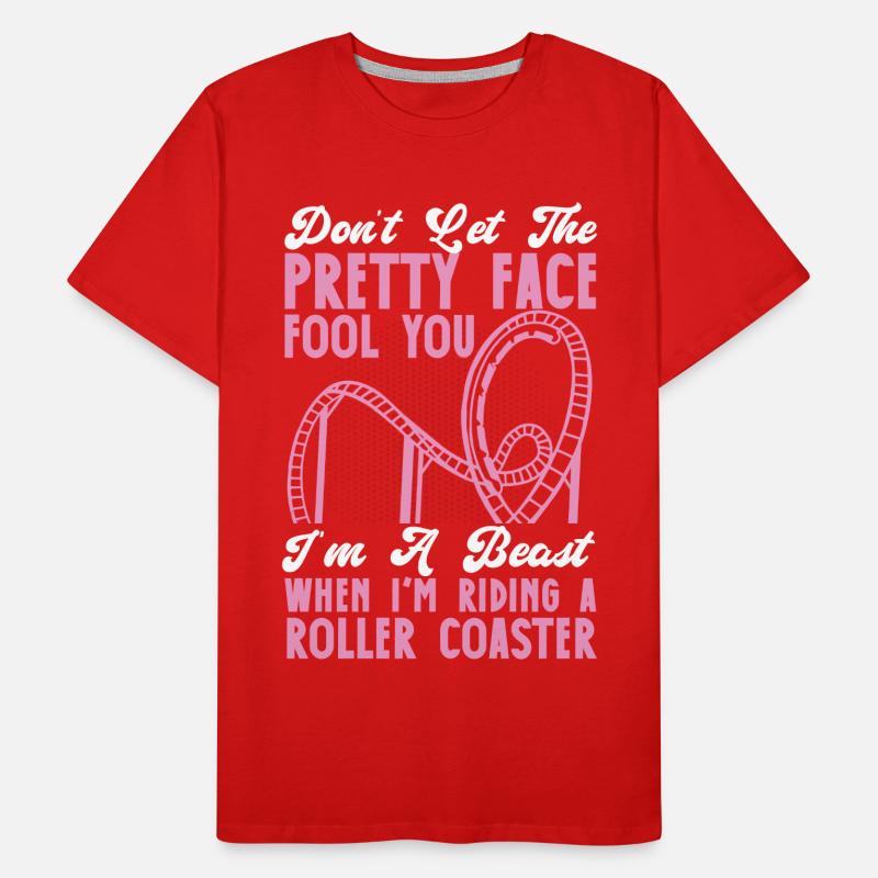 Roller Coaster Don't Let The Männer Premium Bio T-Shirt