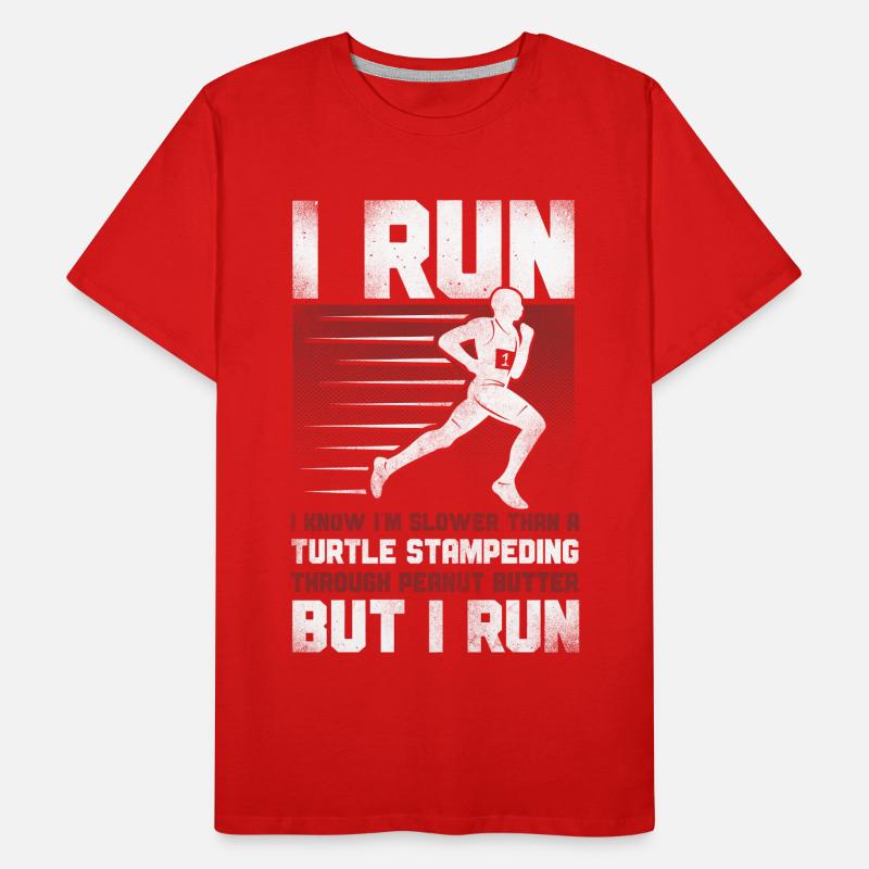 Running Runner Half Marathon Männer Premium Bio T-Shirt