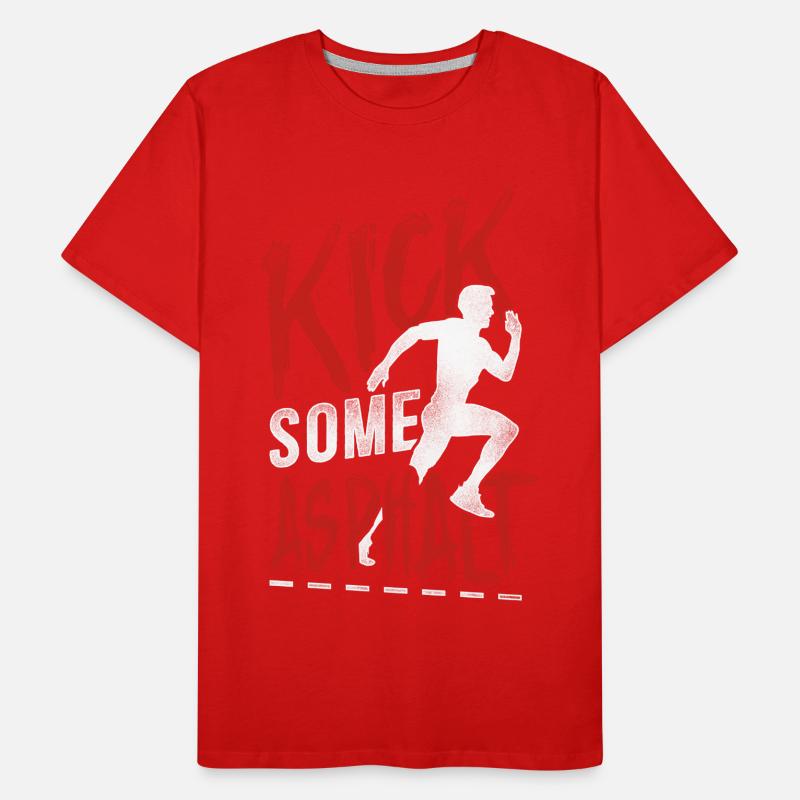 Running Runner Half Marathon Men's Premium Organic T-Shirt