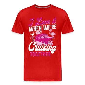 Cruise Ship Vacation Friends - Men's Premium Organic T-Shirt - red - Front - Damien (186cm)